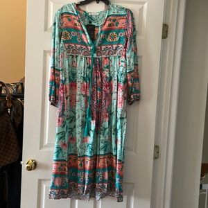 Amazon R. Vivimis XS multi-color boho dress